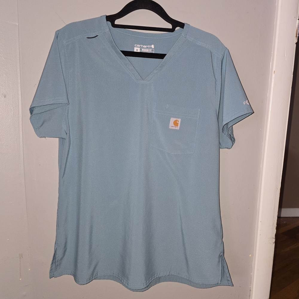 Carhartt Men's Blue V-Neck Shirt